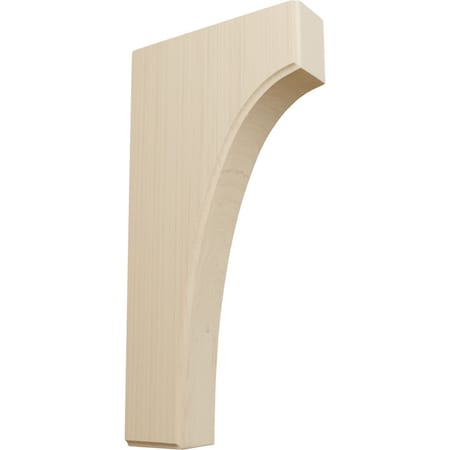 Ekena Millwork 1 3/4"W x 6"D x 12"H Clarksville Bracket, Rubberwood BKTW02X06X12CVRW